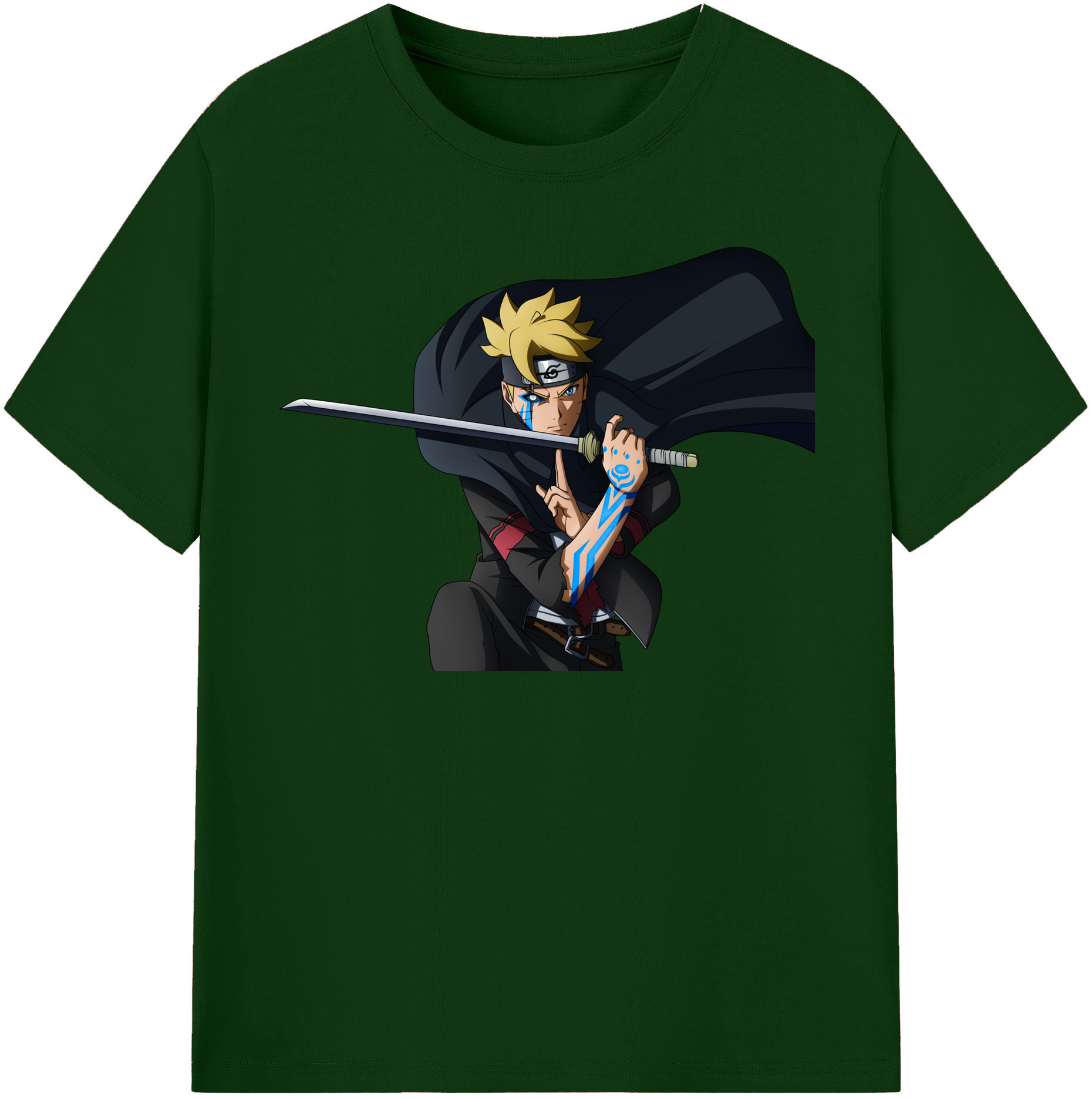 （画像用） NARUTO -ナルト- うずまき ボルト Uzumaki Boruto 綿100％半袖Tシャツ（フロントプリント）